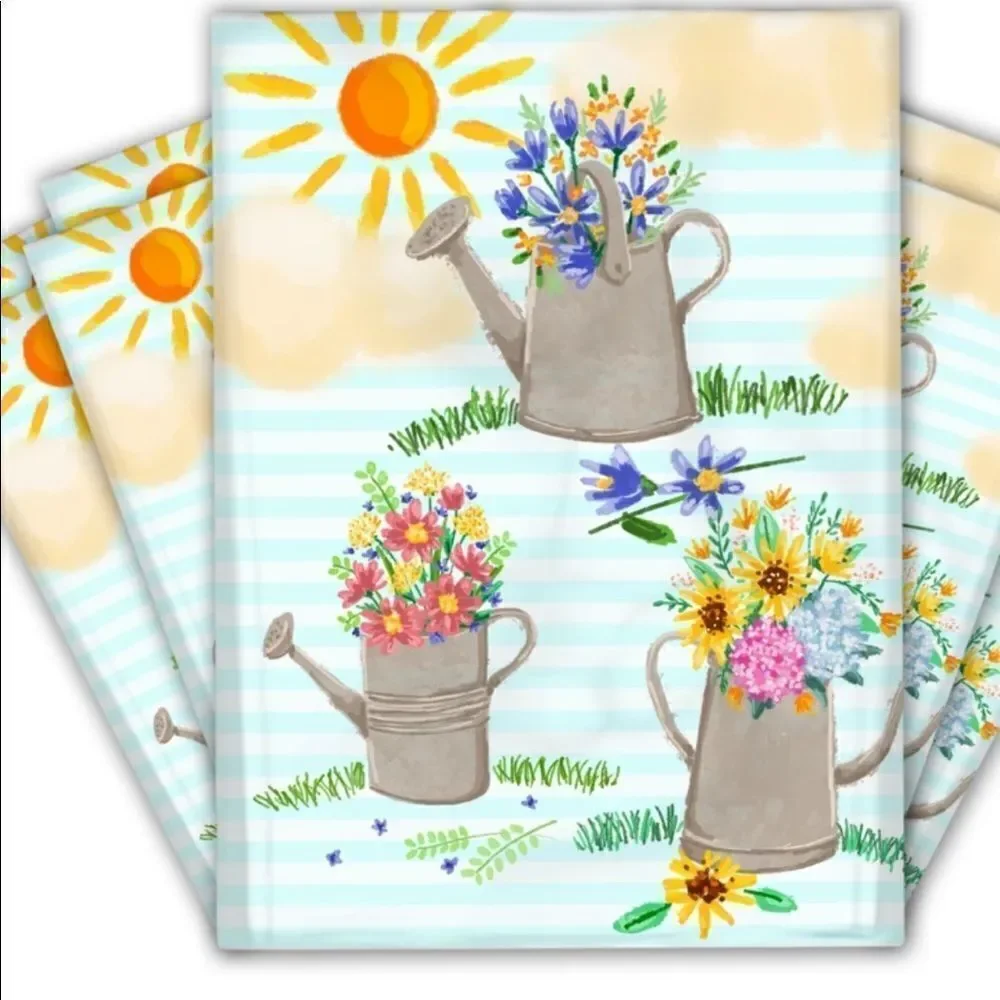 Poly Mailers MIX 10x13 14x19x4 14.5x19 Tissue paper 30 stickers 1.5” size